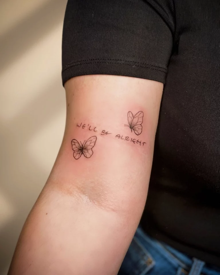 Butterfly Promise of Hope Tattoo