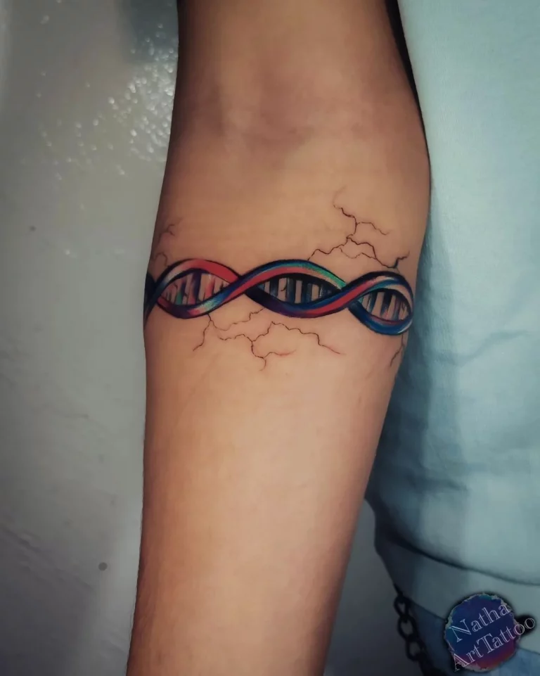 DNA Strand Lifeline Tattoo
