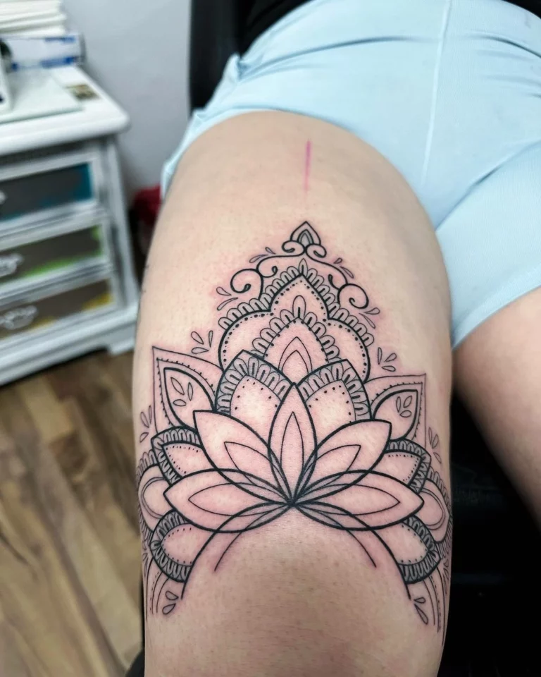 Lotus Mandala Serenity Tattoo