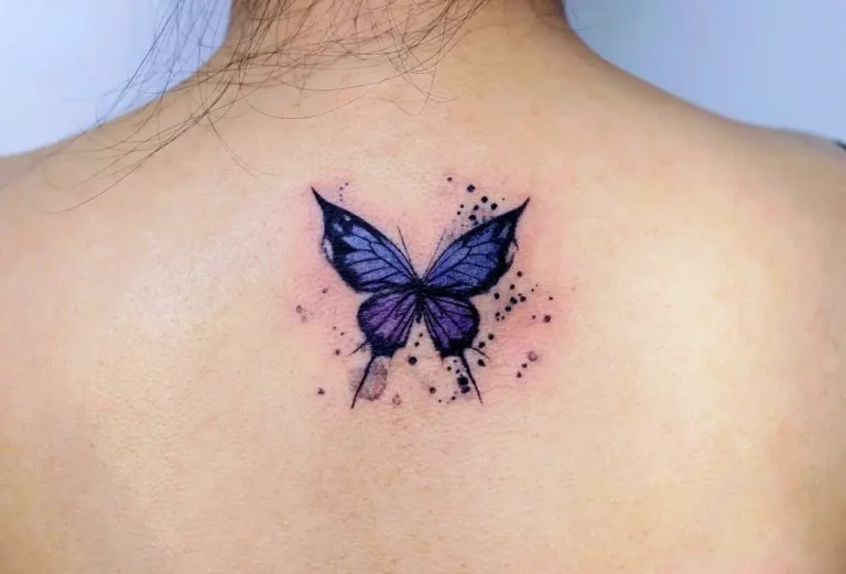 Butterfly Freedom Watercolor Tattoo