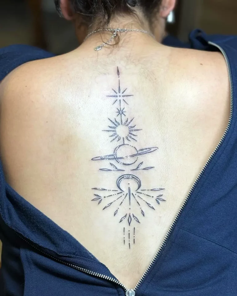 Celestial Energy Alignment Tattoo