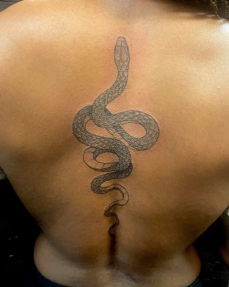 Dynamic Serpent Energy Tattoo