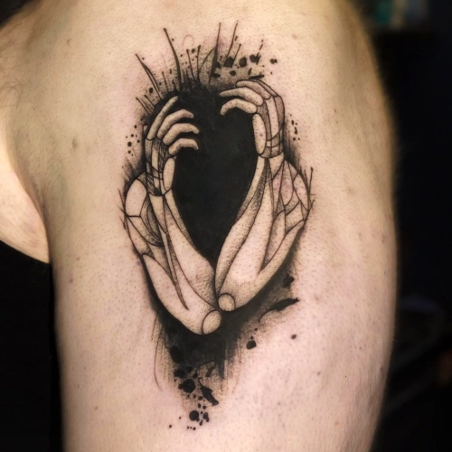 Embracing Heart Mental Health Tattoo