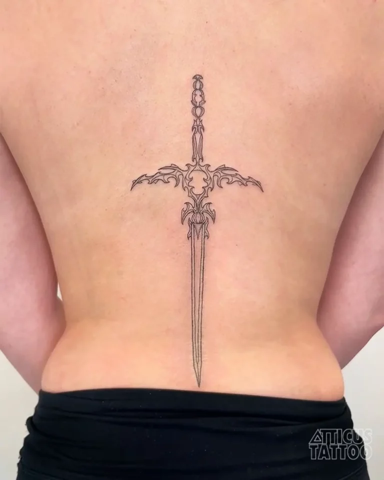 Energetic Sword Balance Tattoo