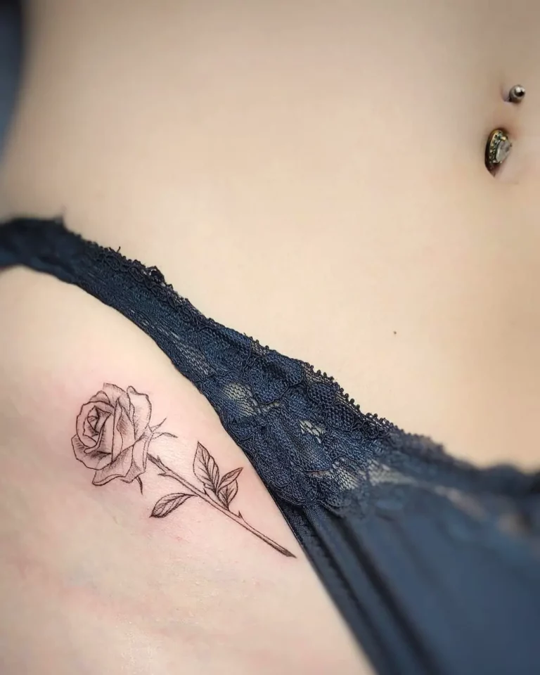 Eternal Rose Symbol Tattoo