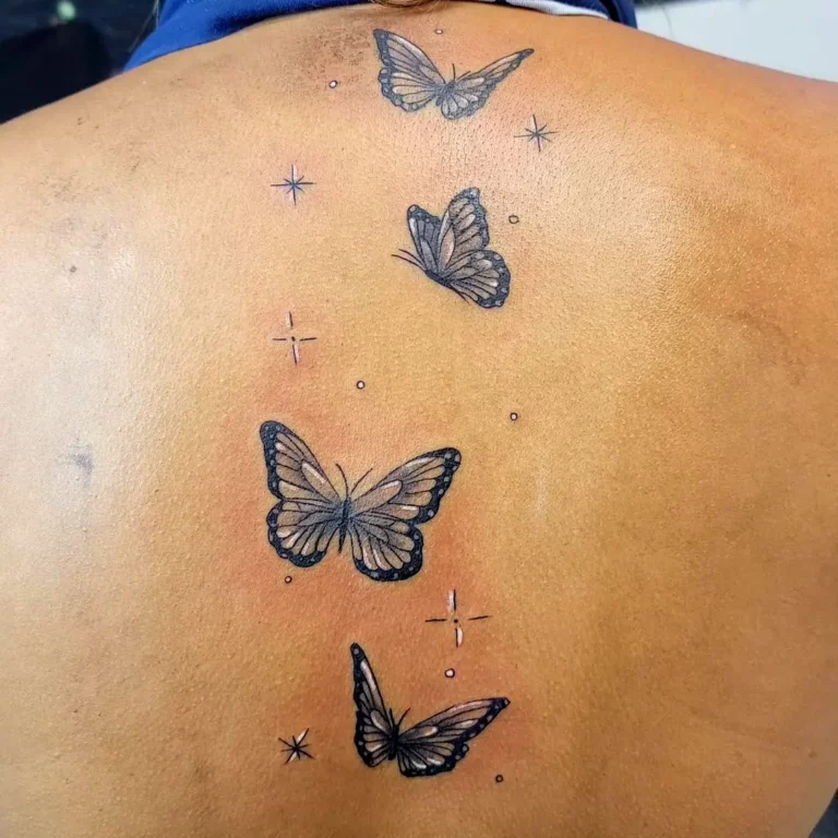 Fluttering Butterflies Energy Tattoo