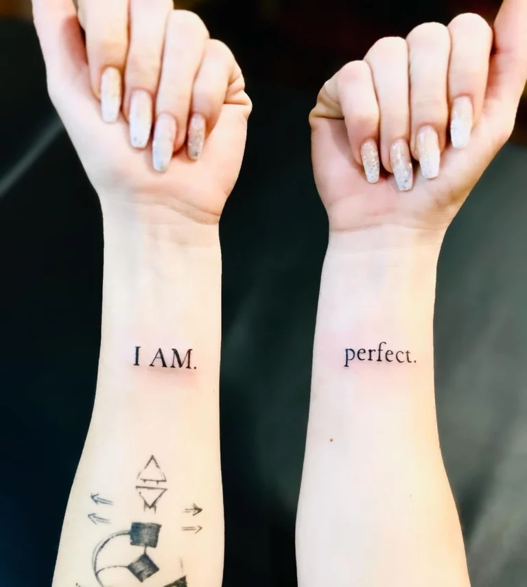 I AM Perfect Self Love Tattoo