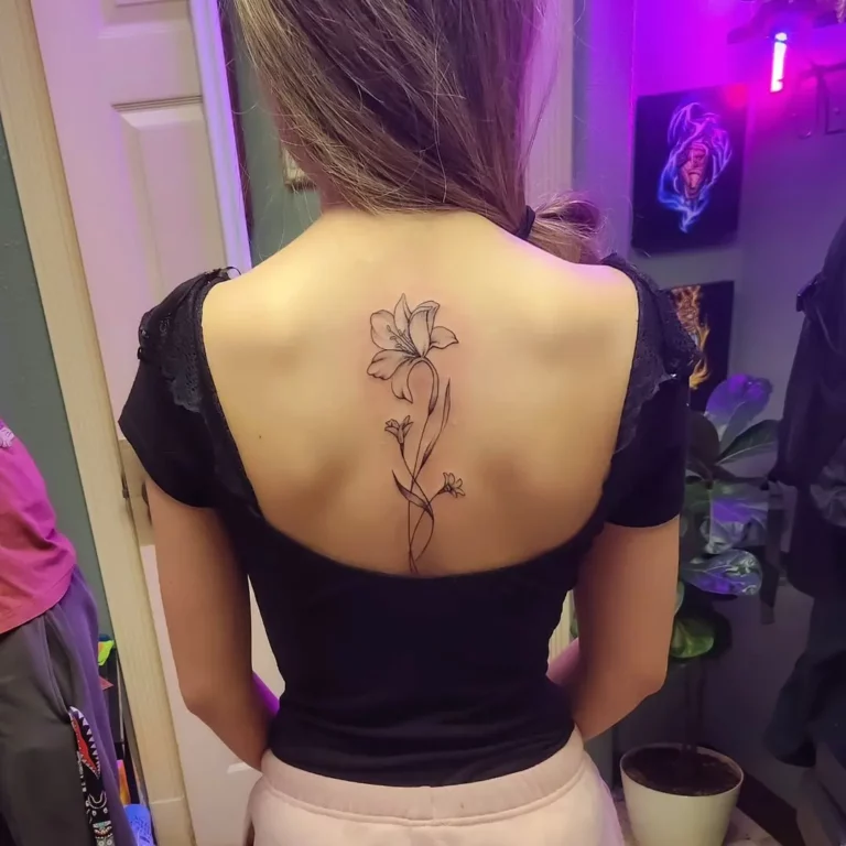 Lily Energetic Balance Tattoo