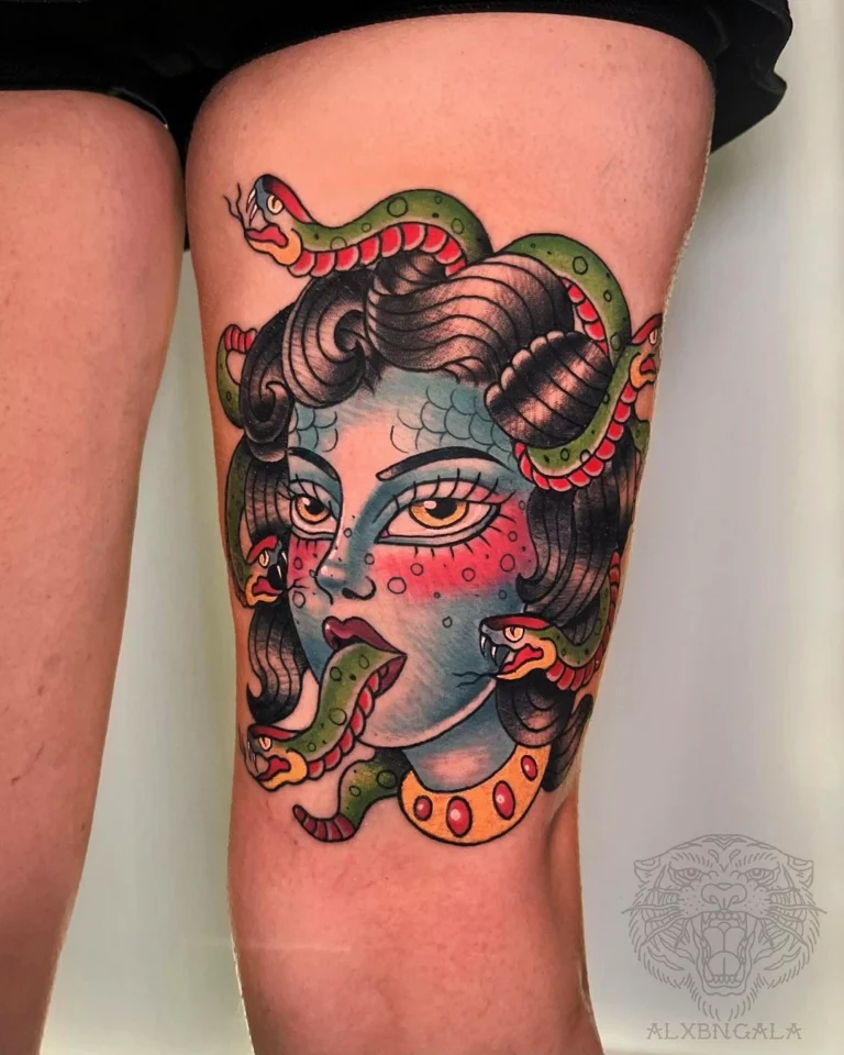 Medusa Enchanting Gaze Tattoo