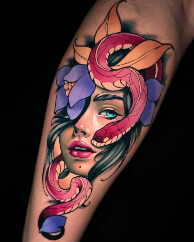 Medusa Serpent Dance Tattoo