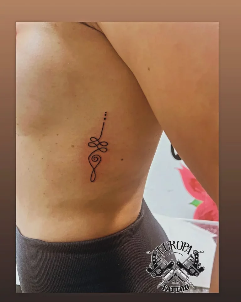 Semicolon Lifeline Heartbeat Tattoo