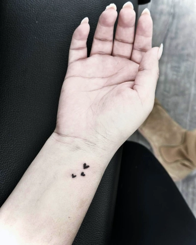 Semicolon Trio Symbol Tattoo