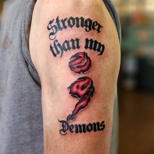 Stronger Than My Demons Tattoo