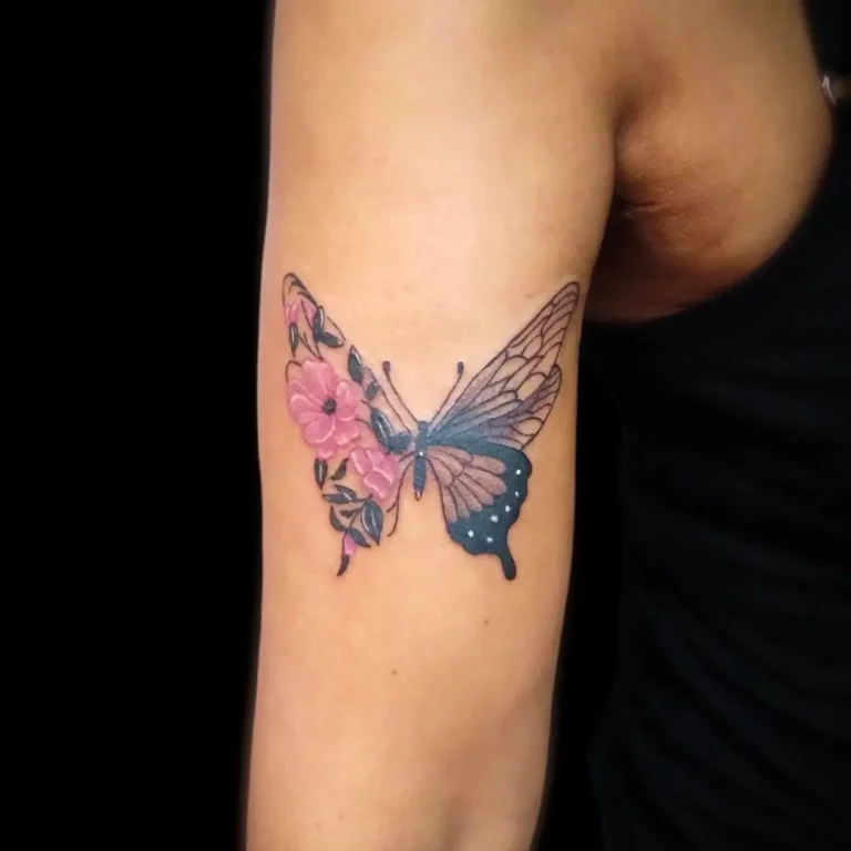 Butterfly Blossom Tattoo
