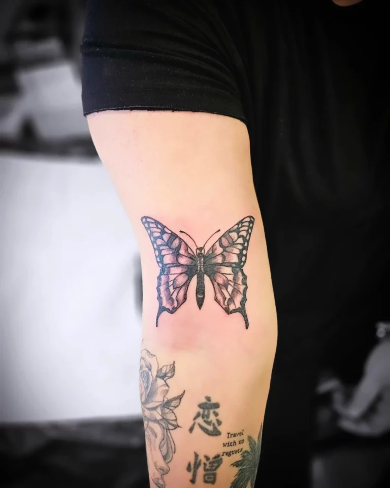 Butterfly Morphing Growth Tattoo